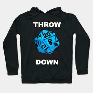 d20 Throw Down in Icy Blue Hoodie